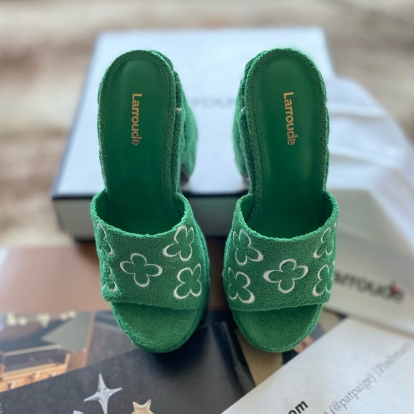 Larroudé Margot Wedge Heels - Picture 3 of 14